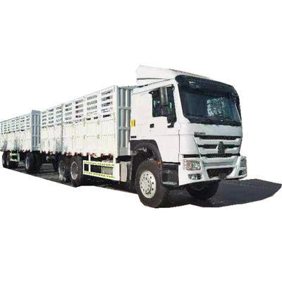 2 recinto potente Trailers Truck del doppio del camion 420hp del carico dell'euro Ii Howo del camion del carico dei furgoni