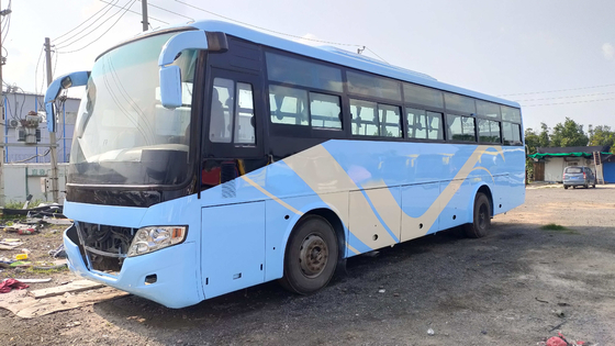 Bus Yutong Zk6112d Front Engine 60seats LHD del passeggero/finestra bassa di Silding chilometro di RHD