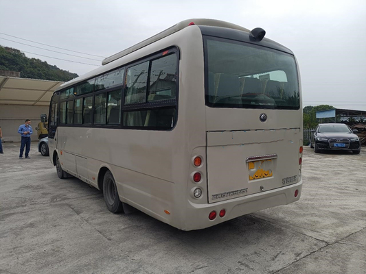 La porta di piegatura del bus ZK6729D 130hp di Mini Tour Coach Used Yutong 28seater ha lasciato la direzione