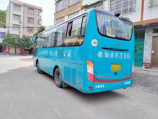 Sospensione della molla del piatto del motore diesel 35seater del bus di seconda mano Yutong ZK6808