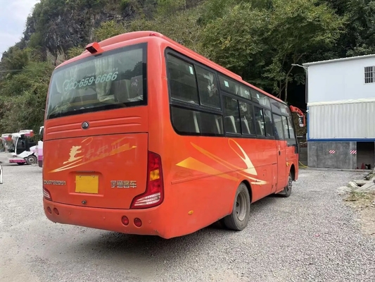 Finestra di scivolamento esterna della porta a battenti dei sedili del bus 30 della seconda mano Front Engine Used Yutong Bus ZK6752D