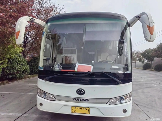 Condizionatore d'aria utilizzato del motore dei cilindri di Yuchai 6 dei sedili del bus di navetta 47 10,7 metri della seconda mano di tenaglie ZK6115 dei giovani