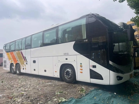 Motore di Weichai dei sedili del compartimento di bagagli del bus della seconda mano il doppio definitivamente grande 48 con il A/C ha utilizzato il bus di giro ZK6137
