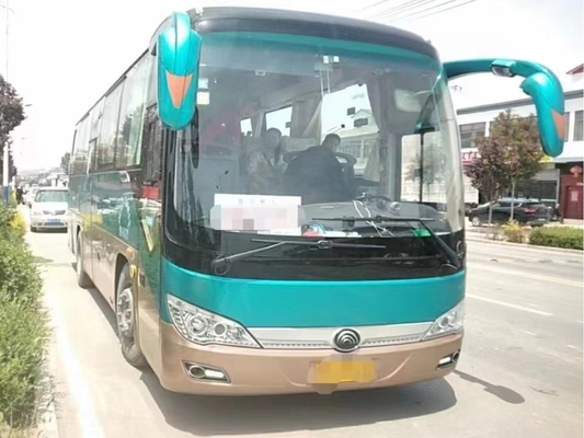 Le corriere utilizzate si inverdiscono bus ZK6906 di Yutong della mano del passeggero dei sedili di colore 36 del condizionatore d'aria medio della porta il secondo