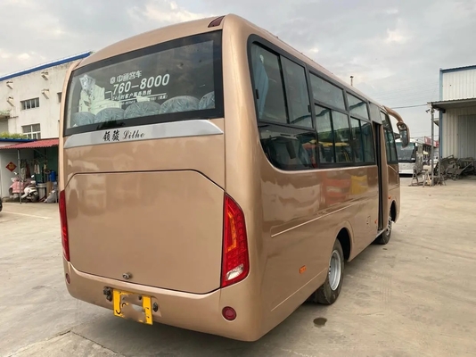 Mano utilizzata Zhongtong Lck6660d di Front Engine With A/C secondo della finestra di scivolamento dei sedili di Mini Bus External Swinging Door 25
