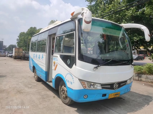 Colore bianco usato dei sedili della porta 19 di Floding dei furgoni della navetta 6 metri di Front Engine Wiht A/C secondo della mano di bus EQ6608 di Dongfeng