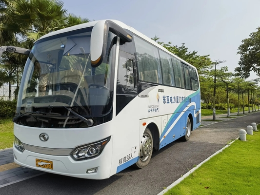Il diesel usato trasporta il bus esterno XMQ675 di Kinglong della porta a battenti di 2016 di anno 28 dei sedili di Yuchai cilindri del motore 4
