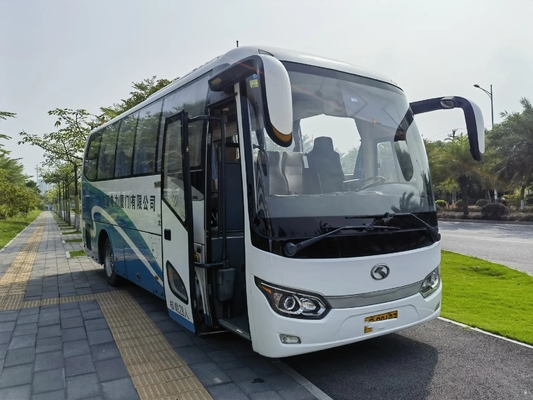Il diesel usato trasporta il bus esterno XMQ675 di Kinglong della porta a battenti di 2016 di anno 28 dei sedili di Yuchai cilindri del motore 4