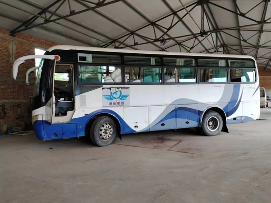 Il bus di navetta utilizzato Front Engine 41 mette minibus a sedere ZK6892D di Yutong della molla a lamelle del condizionatore d'aria della finestra di scivolamento il secondo