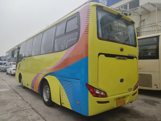 Mini Coach usato bus XMQ6802 di Kinglong della mano della singola della porta di 2015 sedili di anno 33 di bagagli del compartimento finestra di sigillamento secondo