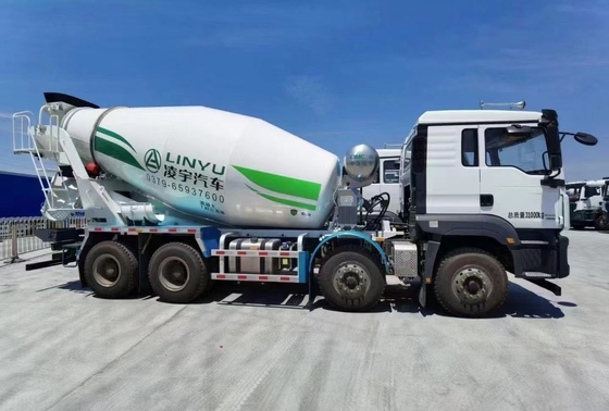 Camioni pesanti usati 8*4 modalità di guida Shacman Camione miscelatore di calcestruzzo 12 cubic