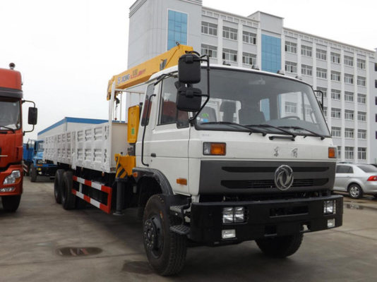 Cran di camion usato Dongfeng 6*4 modalità di guida carico massimo della gru 10 tonnellate Euro 3