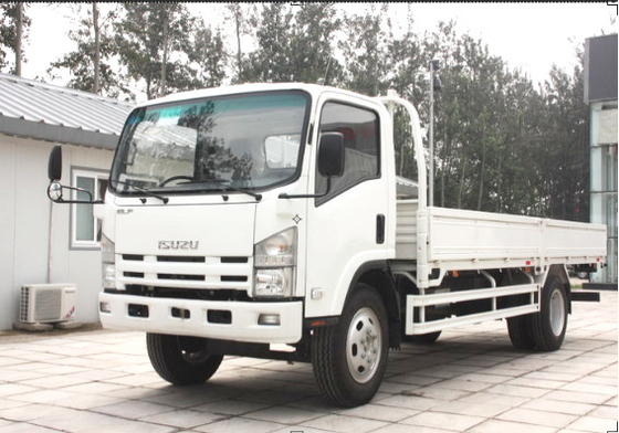 Camion merci a fila singola Isuzu 10 tonnellate 4×2 Camion camion 5,5 metri di lunghezza Box Euro 4 Flat Cab