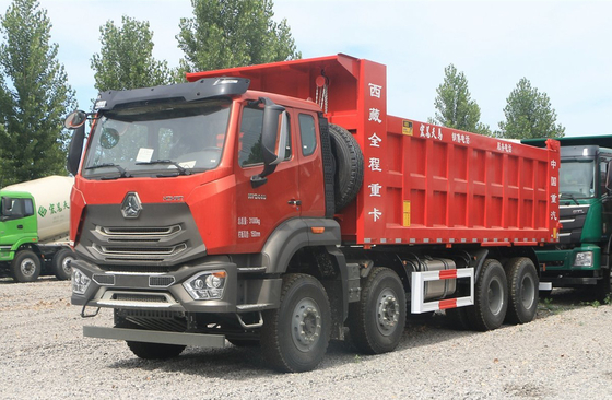 Sino Truck 60t Dumper Power Motore diesel 440hp Hohan Tipper 8×4 Trasporto minerario