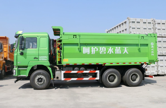 6*4 Dump Truck 30 tonnellate Fuel di nuova energia LNG Shacman F3000 Single Sleeper 10 Ruote 380hp