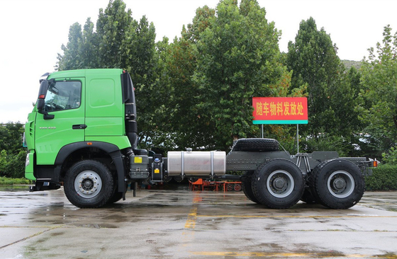 6*4 Dump Truck Fornitori Sinotruck Howo T7H Verde Colore 6 cilindri 400 CV Potente motore
