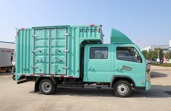 Camion leggero usato Container da 2,7 metri 2+3 posti Doppia cabina Marca cinese Foton