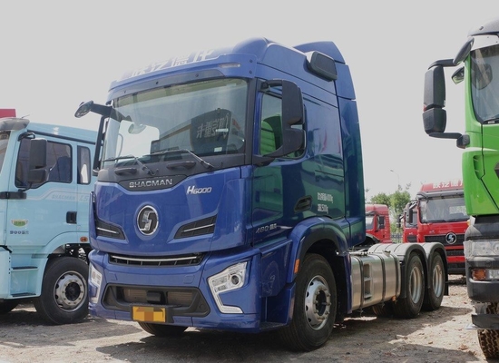 Unità di trattori Camioni Blu Colore Cabina a tetto alto 480hp Shacman H6000 Prime Mover Fast Gearbox