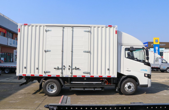 Box Trucks Geely Pure Electric Truck New Energy Fuel 4*2 Van Box 4 metri di aria condizionata