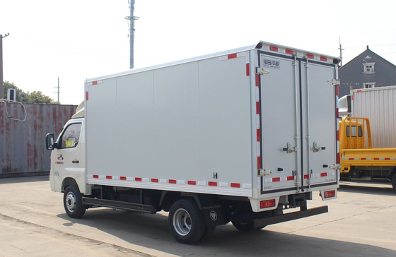 Mini Box Truck 3,7 metri Van Box con 2 porte Cabina singola con A/C Motore a benzina 6 pneumatici