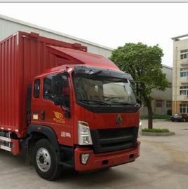 2012 scatola resistente di modo HOWO Brand Van Body Cargo dell'azionamento dei camion utilizzata anno 4×2