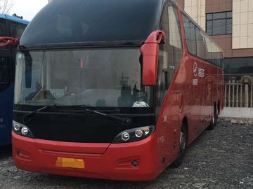 55 mano sinistra diesel del bus KLQ6147 del passeggero usata viaggio più su rosso di Seat che dirige 2013 anni
