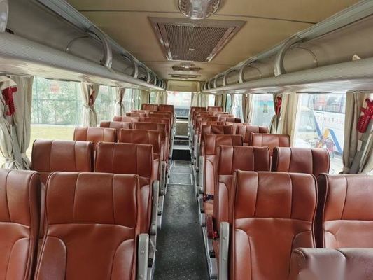 YOUNGMAN JNP6108 39 mette i sedili a sedere di cuoio di guida lasciati telaio dell'airbag del bus del passeggero usati bus posteriore del motore del WP 199kw