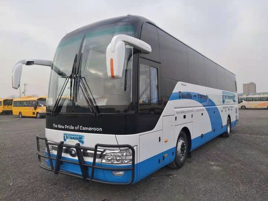 Bus nuovissimo ZK6122H9 di Yutong con un colore bianco di 55 sedili in motore posteriore di promozione