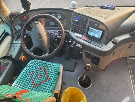 Guida a sinistra d'imballaggio nuda posteriore usata delle doppie porte del telaio dell'airbag del motore di yuchai dei sedili del bus LCK6119 48 dello zhongtong