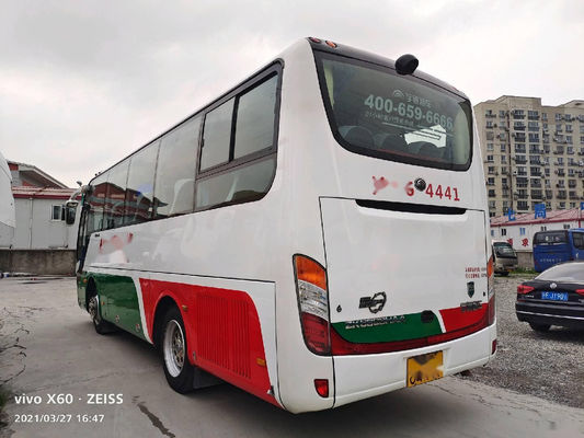 Yutong usato trasporta ZK6808 35 mette il chilometro a sedere basso del bus del passeggero del motore 147kw di Yuchai