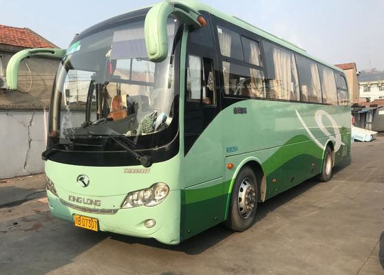 Il bus di giro utilizzato Kinglong XMQ6900 39 mette il bus a sedere di guida sinistro del passeggero utilizzato chilometro basso d'acciaio singolo del telaio della porta
