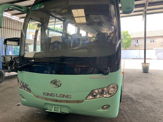 Il bus di giro utilizzato Kinglong XMQ6900 39 mette il bus a sedere di guida sinistro del passeggero utilizzato chilometro basso d'acciaio singolo del telaio della porta