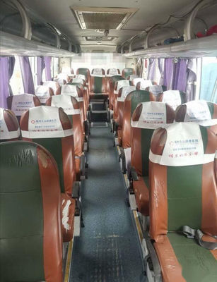 Il bus di giro utilizzato Yutong ZK6858 34 mette la sospensione a sedere d'acciaio Yuchai 162kw dell'aria del telaio