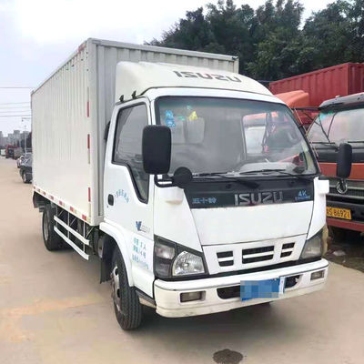Seconda mano 4.2m Van Used Light Duty 4x2 Isuzu 10 Ton Diesel Cargo Truck