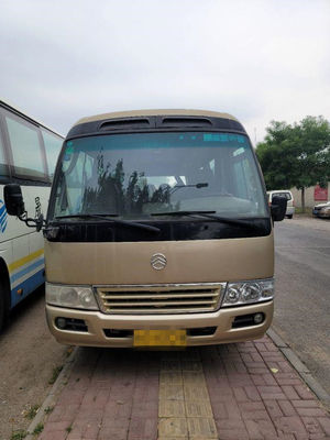 2015 anni 22 Dragon Coaster Bus dorato usato sedili, hanno usato Mini Bus Coaster Bus 86kw con i sedili di lusso
