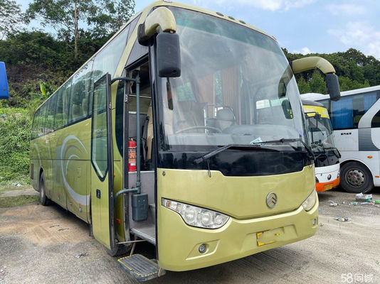 Dragon Used Coach Bus dorato 47 porte dell'euro III d'acciaio del telaio del motore di Hino J08E dei sedili singole