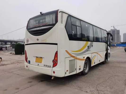 Il motore posteriore utilizzato 140kw di Yuchai degli più alti sedili del bus KLQ6808 35 ha usato il chilometro basso di Bus Steel Chassis della vettura