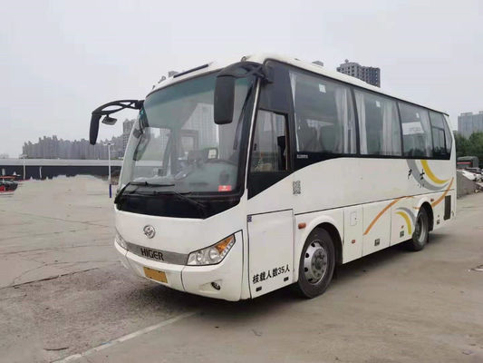 Il motore posteriore utilizzato 140kw di Yuchai degli più alti sedili del bus KLQ6808 35 ha usato il chilometro basso di Bus Steel Chassis della vettura