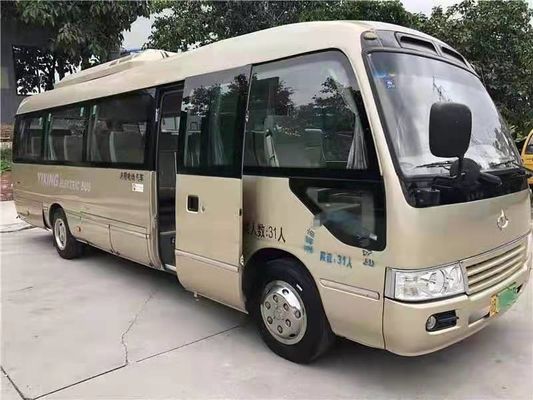 31 sedile bus del sottobicchiere di Feiyan utilizzato 2016 anni ha usato la direzione elettrica della mano sinistra del motore di Mini Bus Coaster Bus With