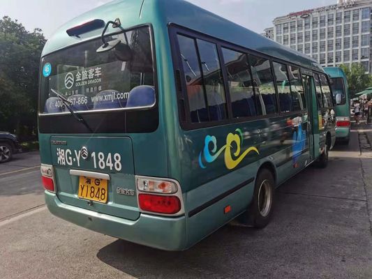 2015 anni 26 Dragon Coaster Bus dorato usato sedili, motore utilizzato di Mini Bus Coaster Bus With Hino