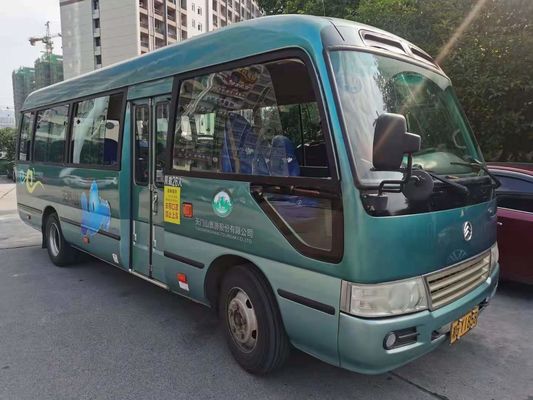2015 anni 26 Dragon Coaster Bus dorato usato sedili, motore utilizzato di Mini Bus Coaster Bus With Hino
