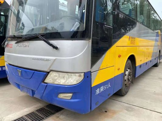 La marca usata del bus di giro ha utilizzato il bus 243kw di alta qualità del motore della parte posteriore del bus 51seats Yuchai di Foton