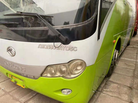 Il bus utilizzato XMQ6900 di Kinglong ha usato la direzione sinistra del telaio d'acciaio dell'euro III del motore 180kw di Yuchai dei sedili del bus di giro 39
