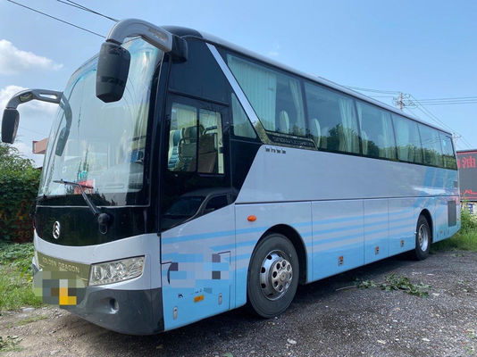Bus turistico di lusso utilizzato di Lhd di Dragon Bus 45seats del motore posteriore diesel manuale dorato del cambio