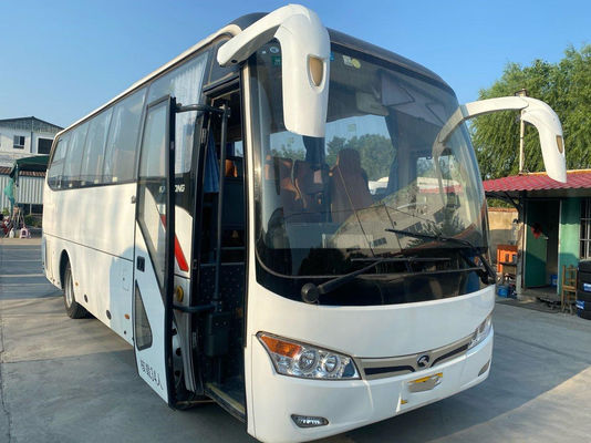 Alta qualità d'acciaio usata del telaio dell'euro 5 del motore di Yuchai dei sedili del bus usata XMQ6802 34 di Kinglong del bus di giro
