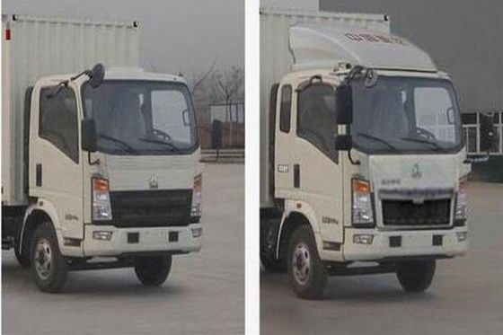 Il camion utilizzato 4X2 del carico di Howo inscatola Van Light Duty Truck Year che 2016 LHR/RHD hanno lasciato la direzione del comando a mano di Righ
