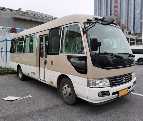 Bus cachi di Seater del motore 23 di Hino del bus del sottobicchiere della seconda mano di LHD con il sistema di lusso del A/C