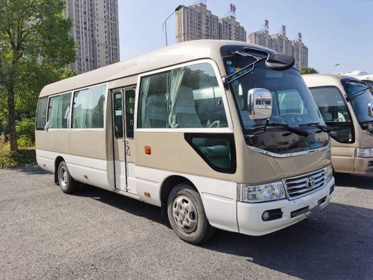 Toyota Coaster Used Bus With Full Equipment 20 Seats Used Mini Bus In 2012 Year Sliding Window Gasoline Munual Bus