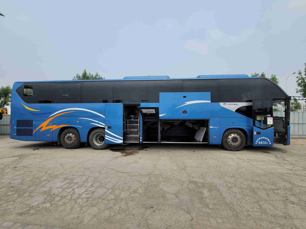 Doppio driver di mano di Seat Leftt della vettura 56 del motore della parte posteriore di Decker Bus Sightseeing Yutong ZK6148