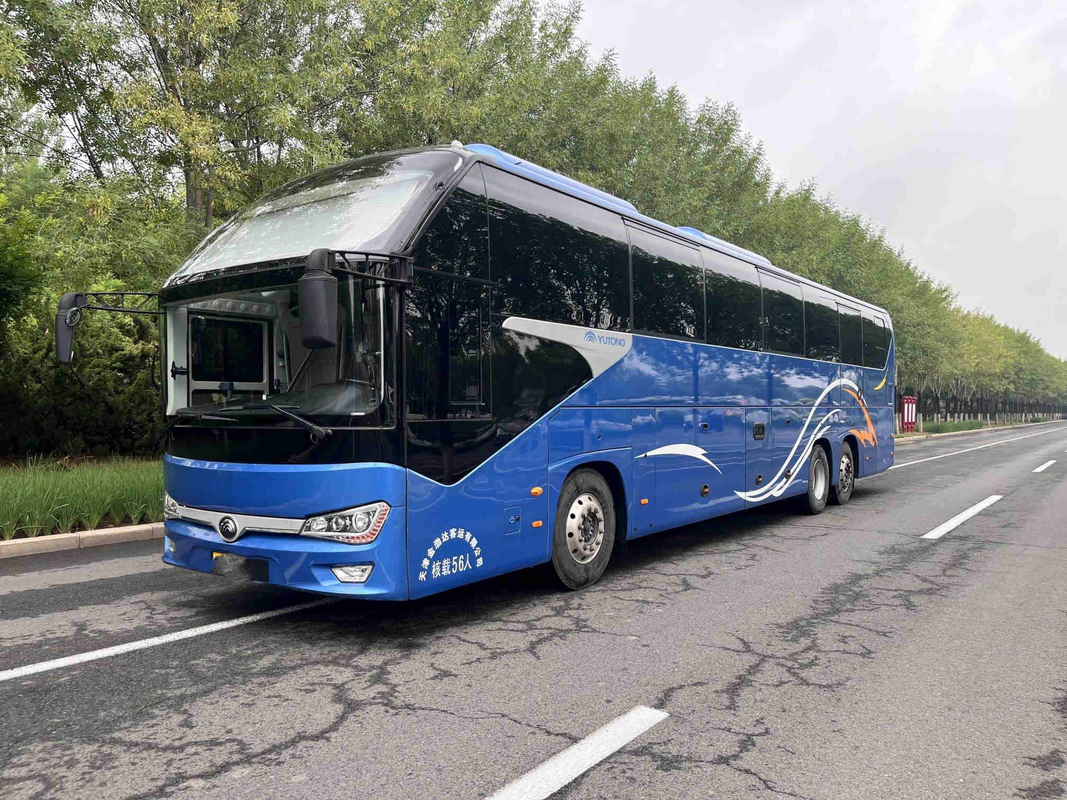 Doppio driver di mano di Seat Leftt della vettura 56 del motore della parte posteriore di Decker Bus Sightseeing Yutong ZK6148